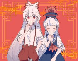 fujiwara no mokou from touhou by itomugi-kun