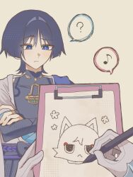 scaramouche (cat) (genshin impact) from genshin impact