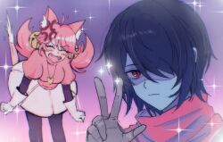 kris (dark world) (deltarune) from deltarune by luvvly u