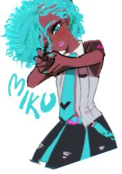 hatsune miku from vocaloid by 101mianmian88