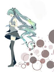 hatsune miku from vocaloid by mikankan