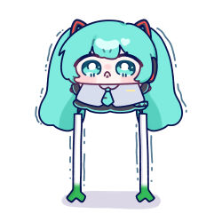 hatsune miku from vocaloid by yananang