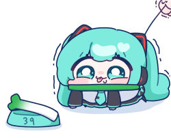 hatsune miku from vocaloid by yananang