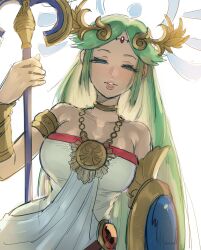 palutena from kid icarus by dancho no mori