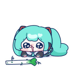 hatsune miku from vocaloid by yananang