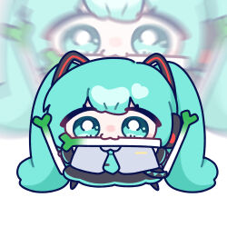 hatsune miku from vocaloid by yananang