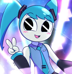 hatsune miku from my life as a teenage robot
