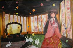 houraisan kaguya from touhou by john (artist)