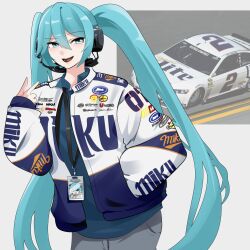 hatsune miku from nascar by holeecrab