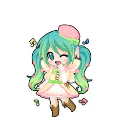 hatsune miku from vocaloid