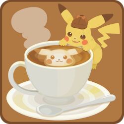 detective pikachu (character) from detective pikachu (series) by rizu (rizunm)
