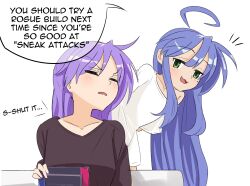 hiiragi kagami from lucky star