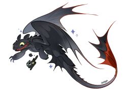 toothless from how to train your dragon (series) by akada