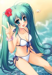 hatsune miku from vocaloid by vivi tong