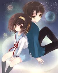 kyon from suzumiya haruhi no yuuutsu by himegami momoko