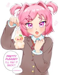 natsuki (doki doki literature club) from doki doki literature club