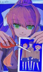 monika (doki doki literature club) from doki doki literature club