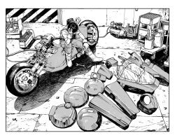 kaneda shoutarou (akira) from akira (manga) by abaraya