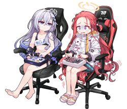silver wolf (honkai: star rail) from blue archive