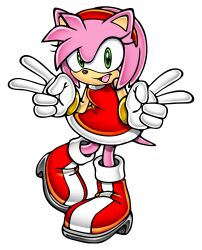 amy rose from sonic (series) by uekawa yuji