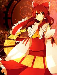 hakurei reimu from touhou by ruxun