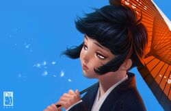 hyuuga hinata from naruto by antonio de luca