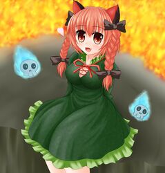 kaenbyou rin from touhou by b.leaf