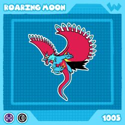 roaring moon from pokemon