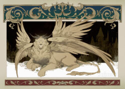 winged lion (dungeon meshi) from dungeon meshi