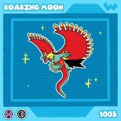 roaring moon from pokemon