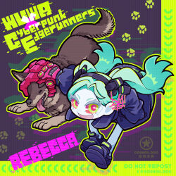 rebecca (cyberpunk) from cyberpunk (series) by dog-san