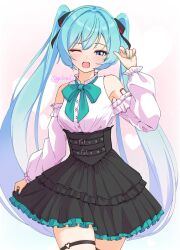 hatsune miku from vocaloid
