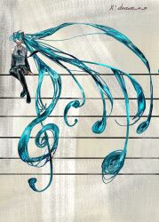 hatsune miku from vocaloid by doeun o o