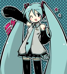 hatsune miku from vocaloid by negiwave2000