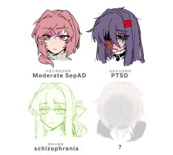 monika (doki doki literature club) from doki doki literature club