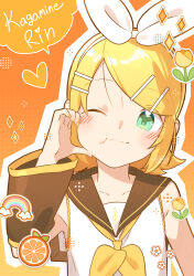 kagamine rin from vocaloid