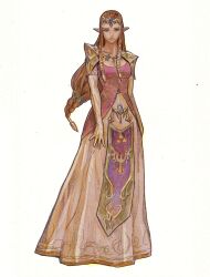 princess zelda from the legend of zelda by subakeye