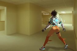 tracer (overwatch) from backrooms (creepypasta)