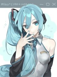 hatsune miku from vocaloid by umikuri
