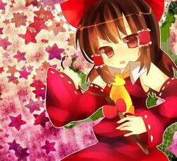 hakurei reimu from touhou by taru