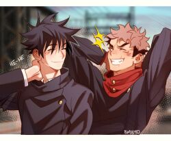 fushiguro megumi from jujutsu kaisen by bombyoon