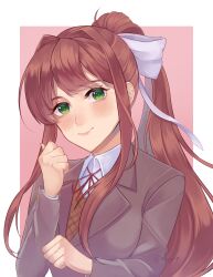 monika (doki doki literature club) from doki doki literature club