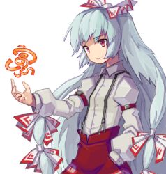 fujiwara no mokou from touhou by pera