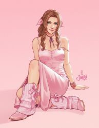 aerith gainsborough from final fantasy by jen bartel