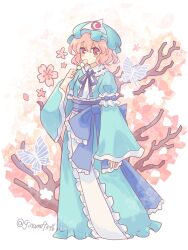 saigyouji yuyuko from touhou by silverrain