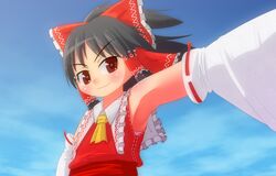 hakurei reimu from touhou by haiiroguma