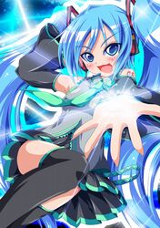 hatsune miku from vocaloid by kagerou