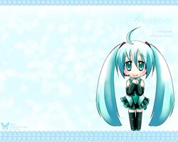 hatsune miku from vocaloid by celi