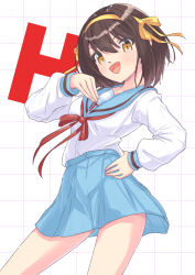 suzumiya haruhi from suzumiya haruhi no yuuutsu
