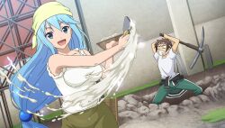 aqua (konosuba) from kono subarashii sekai ni shukufuku wo!
